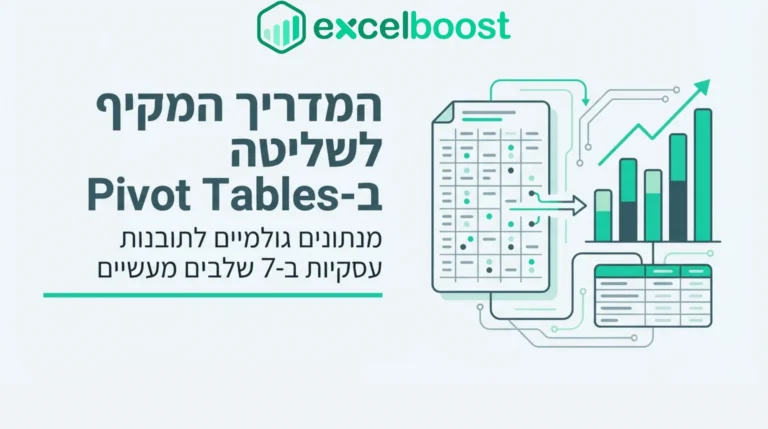 מדריכי אקסל להורדה בחינם